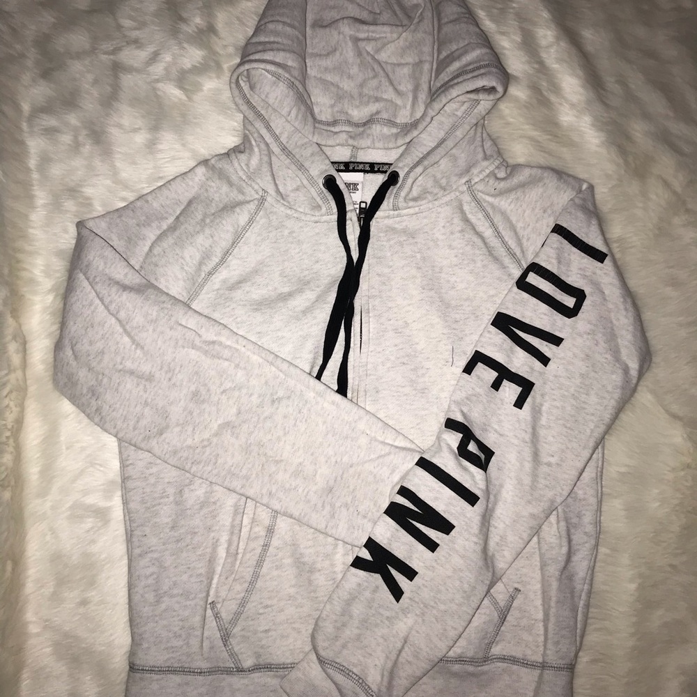 PINK Sweatshirt Size M Grey